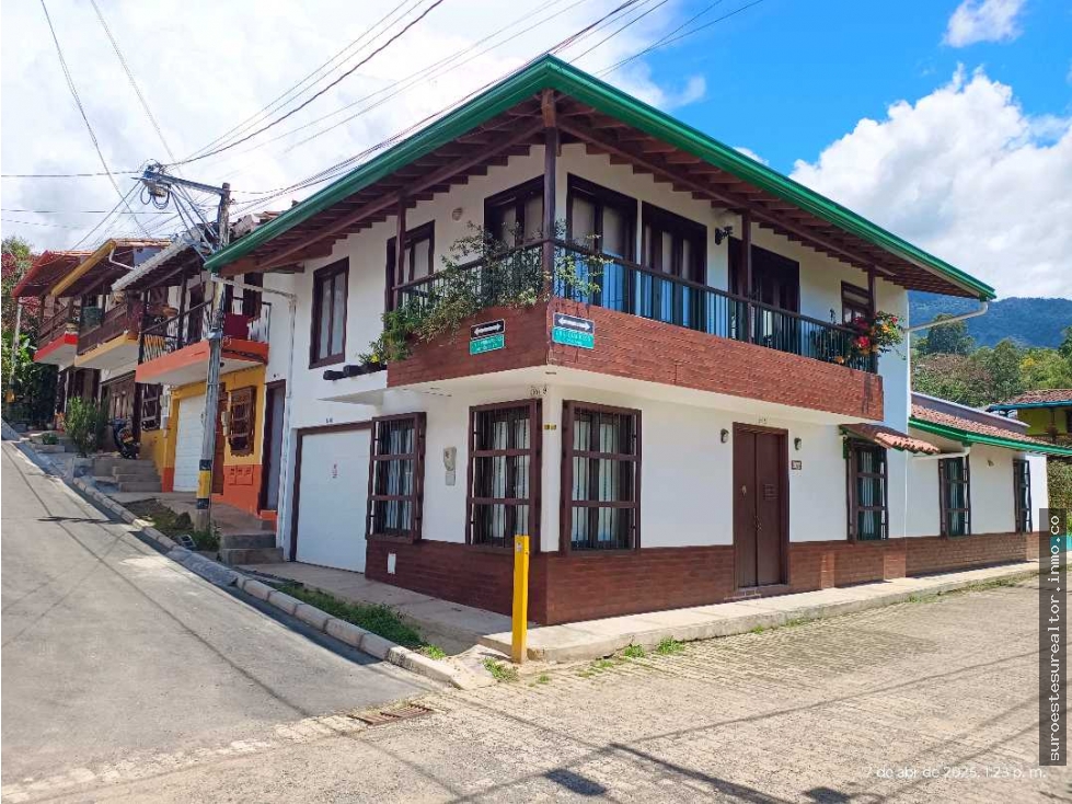 VENTA CASA JARDIN SUROESTE ANTIQIEÑO