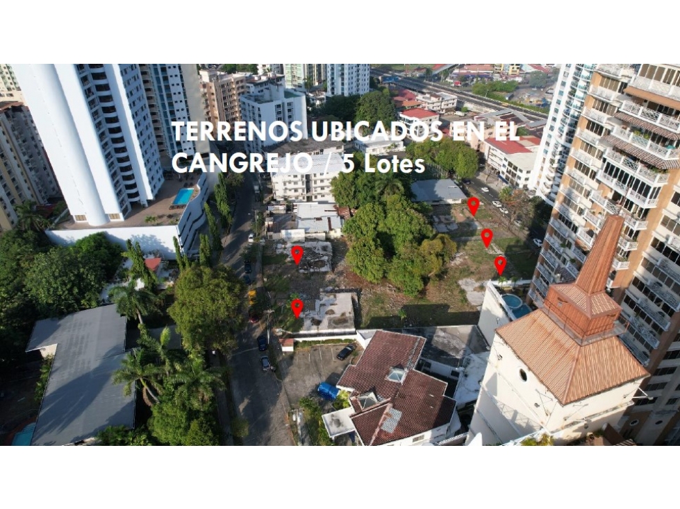 Venta de Terreno con 5,312Mts2 en el Cangrejo