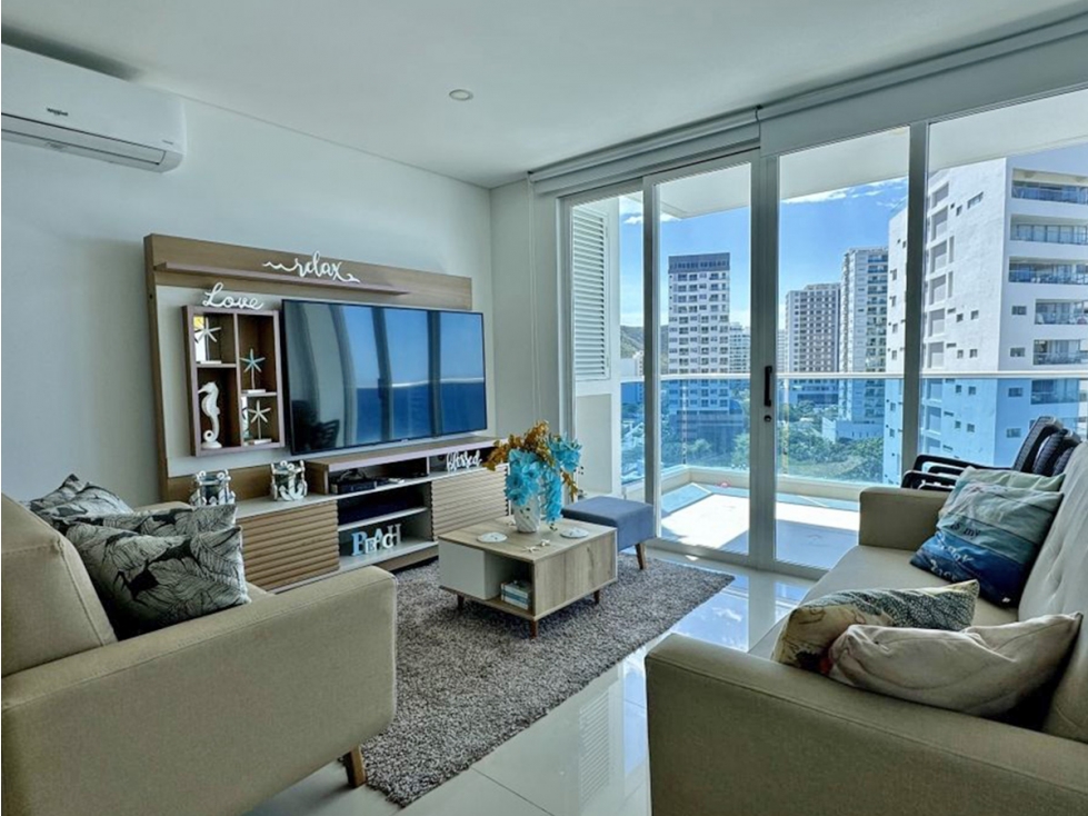 Apartamento en Venta en Salguero, Primer Línea de Playa, Santa Marta