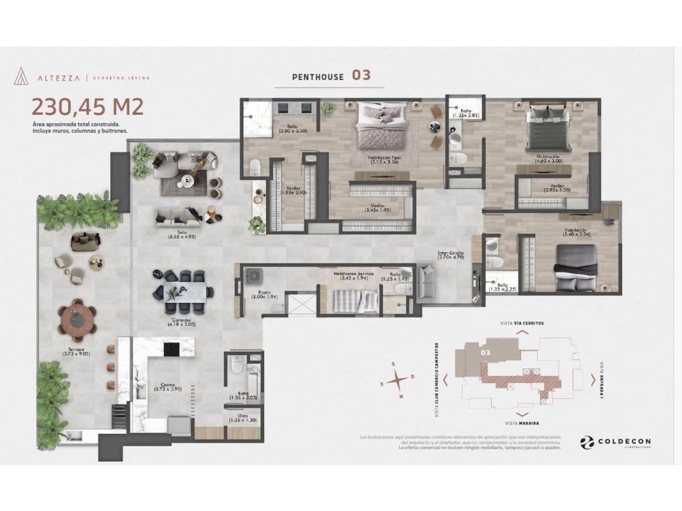 EN VENTA APTO PARA ESTRENAR 230 M2 CERRITOS PEREIRA — foto 2