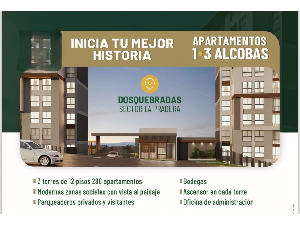 EN VENTA APARTAMENTO SOBRE PLANOS SECTOR LA PRADERA DOSQUEBRADAS — foto 2