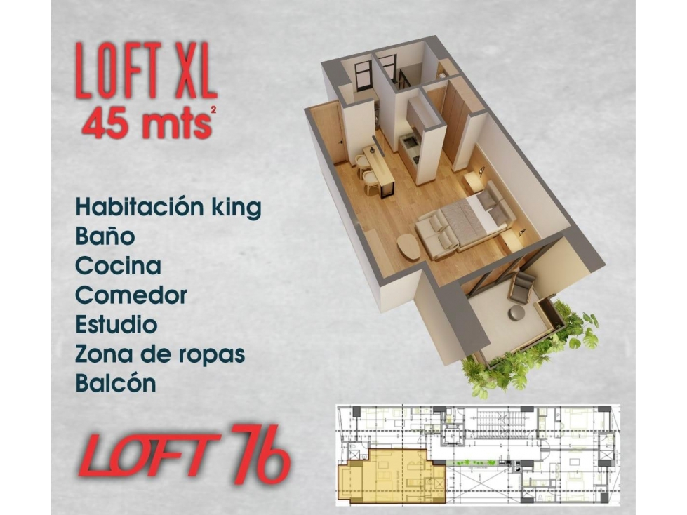 Proyecto de Loft en Laureles