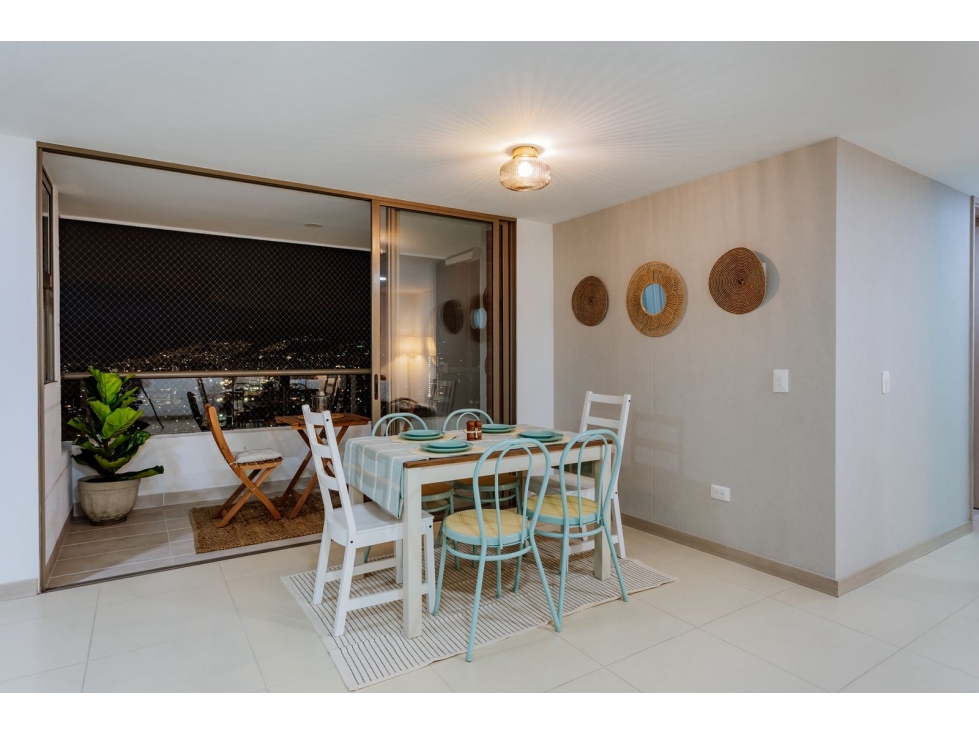 Apartamento para la renta amoblada en Sabaneta, piso 23 — foto 2
