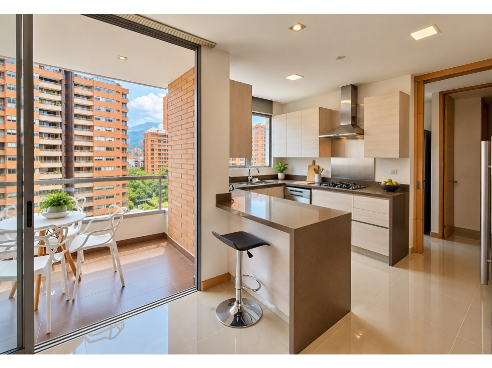 Apartamento para renta amoblada en El Poblado, Milla de oro - piso 13 - 5