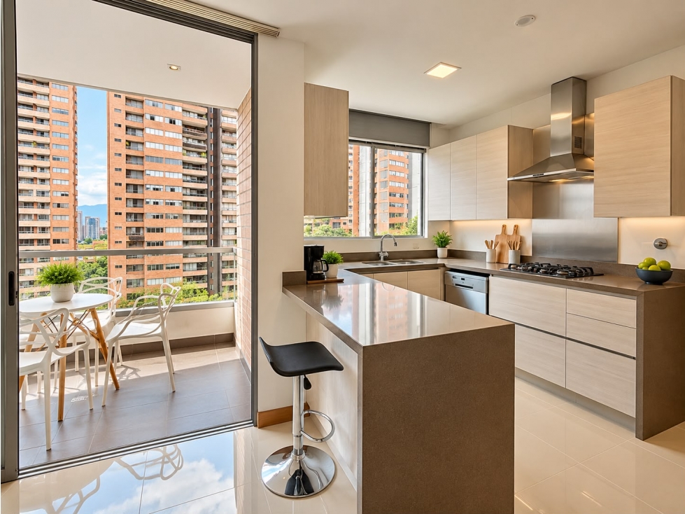 Apartamento para renta amoblada en El Poblado, Milla de oro - piso 13 - 4