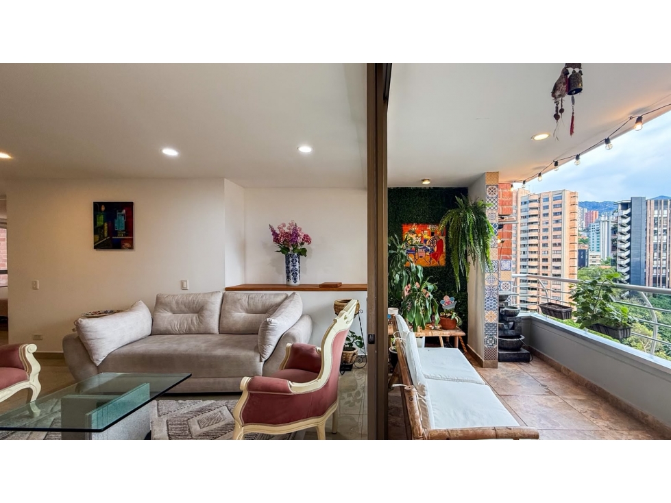 Apartamento para renta amoblada en El Poblado, milla de oro