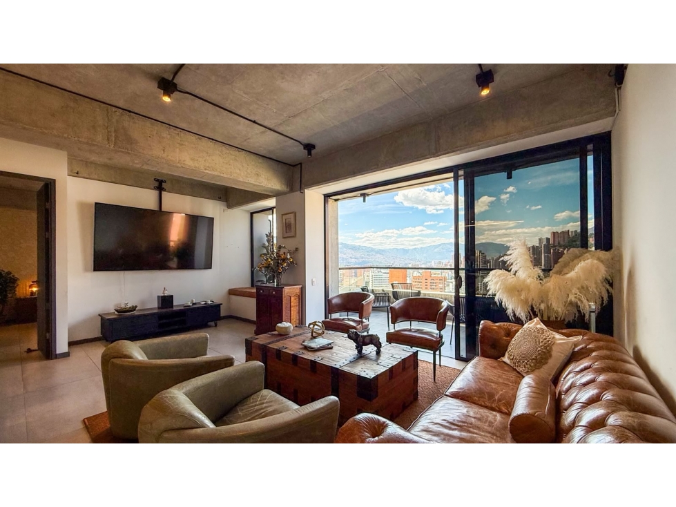 Apartamento para renta amoblada en El Poblado, Milla de oro, piso 18 — foto 2