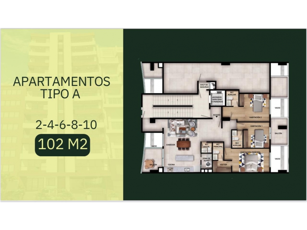 Proyecto exclusivo en Laureles Apartamentos modulares — foto 4