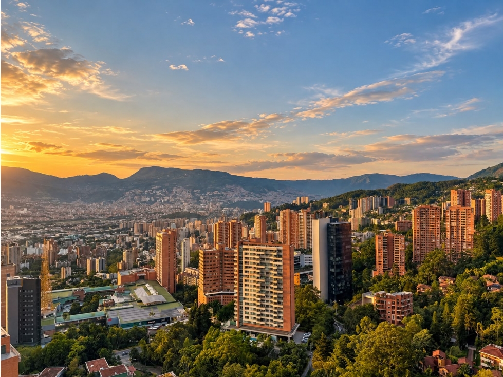 Apartamento para renta amoblada en El Poblado, La calera piso 24 foto 5