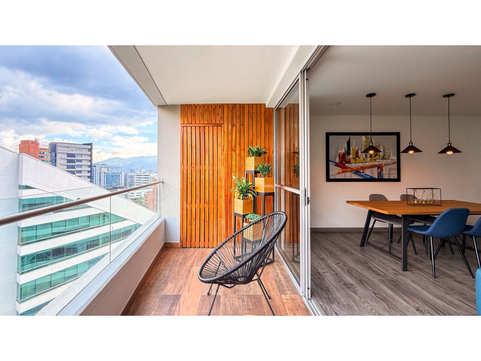 Apartamento en Av El Poblado para renta amoblada — foto 2