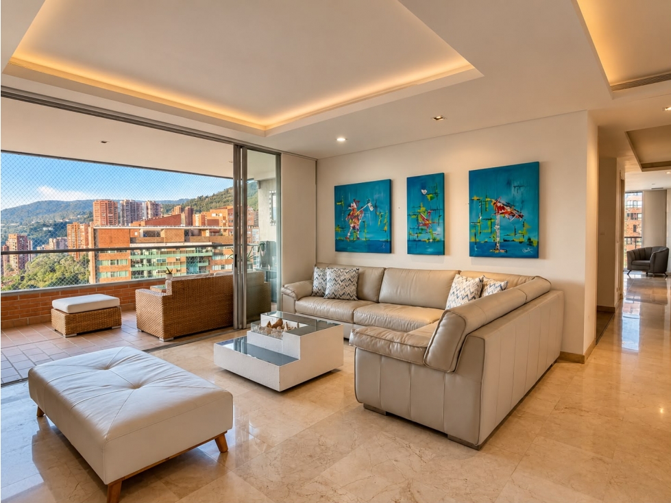Apartamento para renta amoblada en El Poblado, La calera piso 24 foto 2