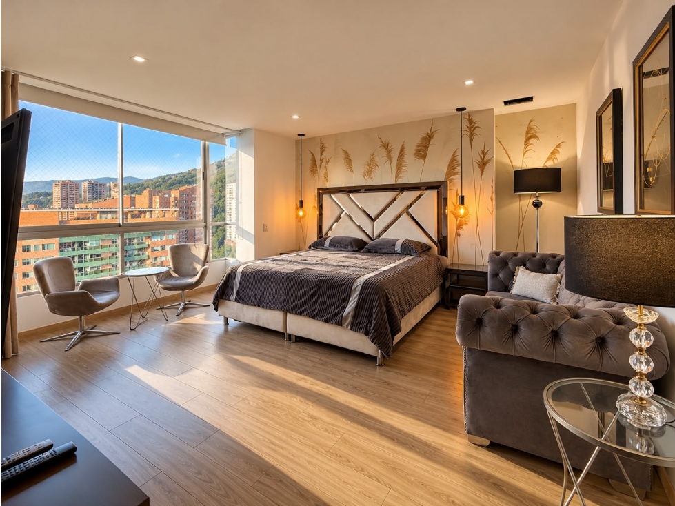 Apartamento para renta amoblada en El Poblado, La calera piso 24 foto 7