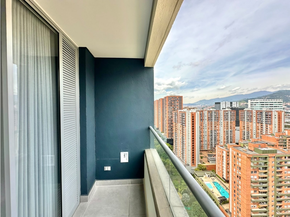 Apartaestudio para renta amoblada en ciudad del río, piso 26