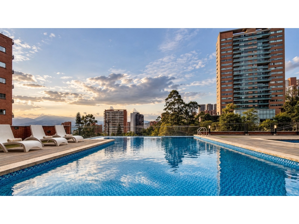 Apartamento para renta amoblada en El Poblado, La calera piso 24 foto 17