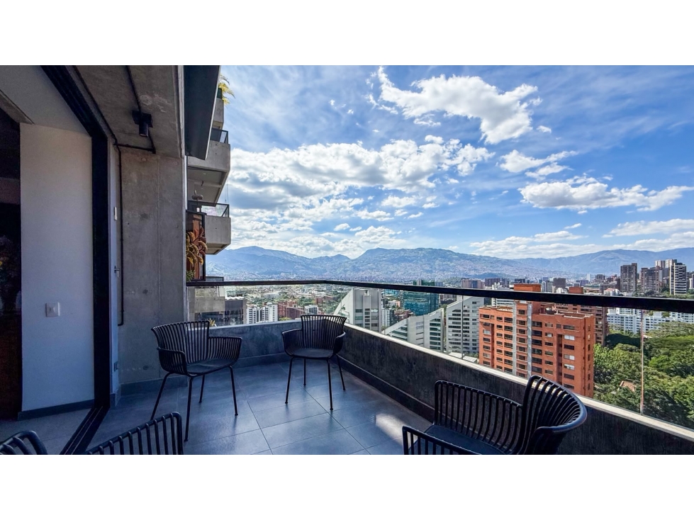 Apartamento para renta amoblada en El Poblado, Milla de oro, piso 18 — foto 4