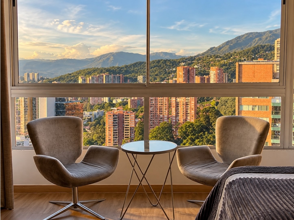 Apartamento para renta amoblada en El Poblado, La calera piso 24 foto 34