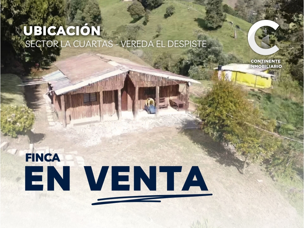 ¡EN VENTA! HERMOSA FINCA EN VEREDA EL DESPISTE - BELLO ANT