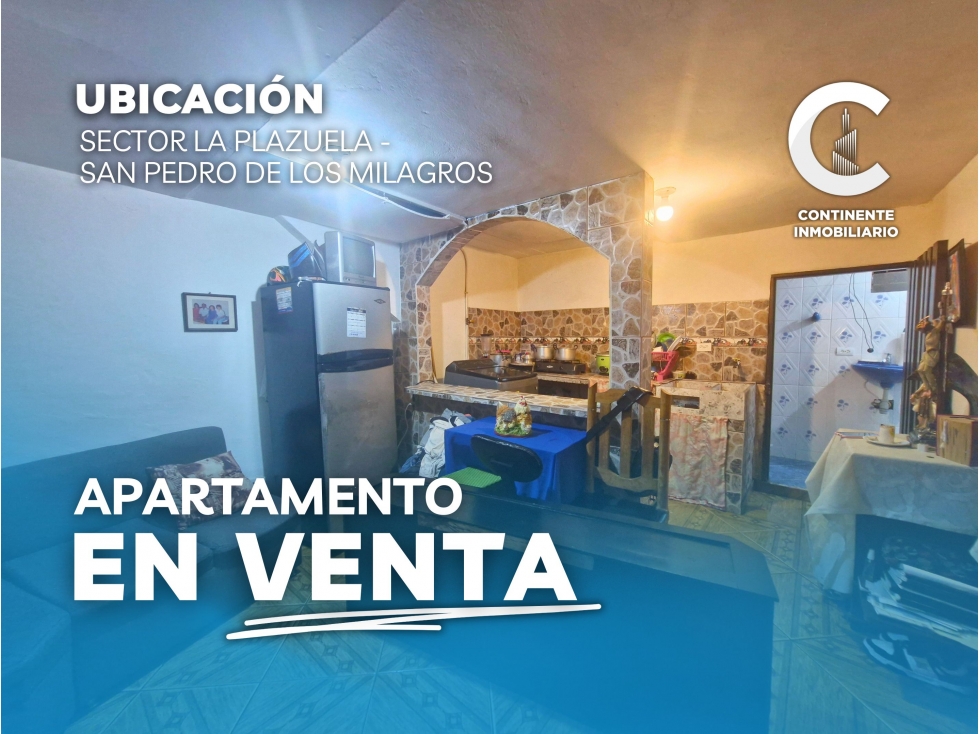 APARTAMENTO EN VENTA EN EL SECTOR DE LA PLAZUELA - SAN PEDRO