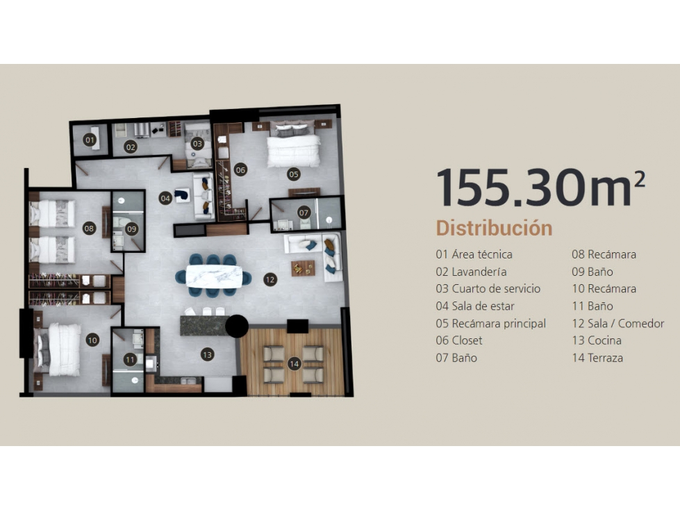 Departamento Venta Contry La Silla Tec de Monterrey - 1