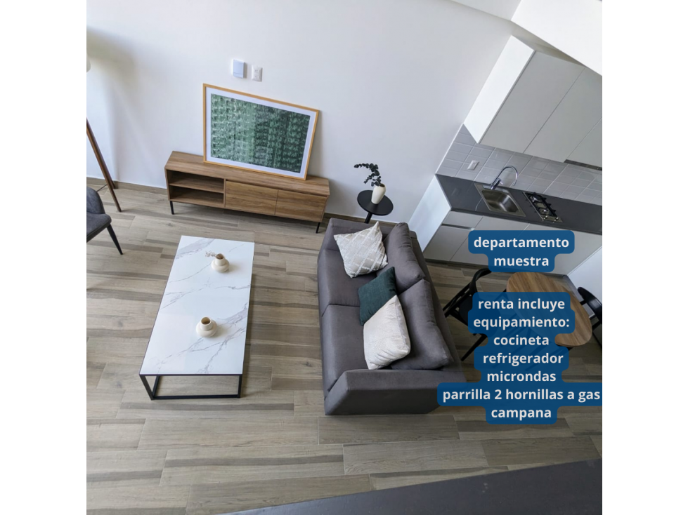 Loft 2 Pisos Renta Monterrey | Sin Aval | Constitución y Pabellón M