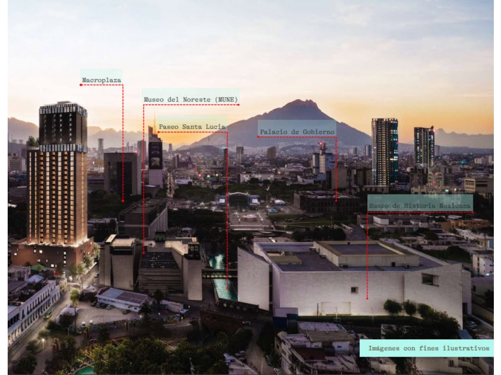 Departamento Venta Centro Monterrey Paseo Santa Lucia — foto 3