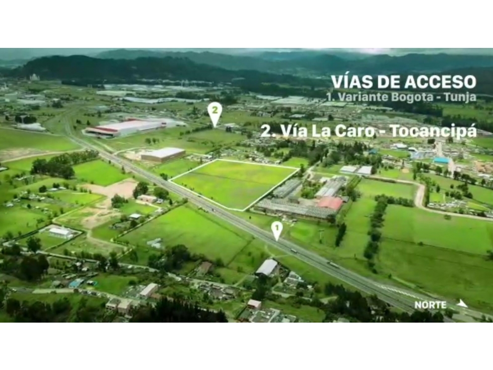 VENDO LOTE INDUSTRIAL 66.971 M² AUTO NORTE TOCANCIPÁ - 2