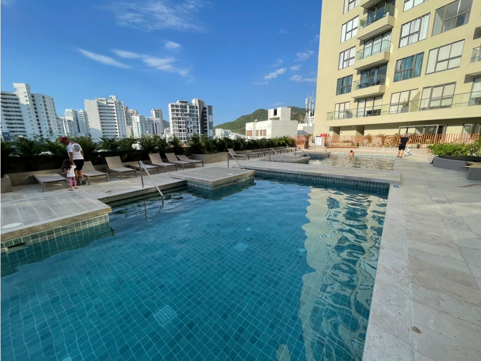 VENTA DE APARTAESTUDIO NUEVO EN PLLAYA SALGUERO - SANTA MARTA
