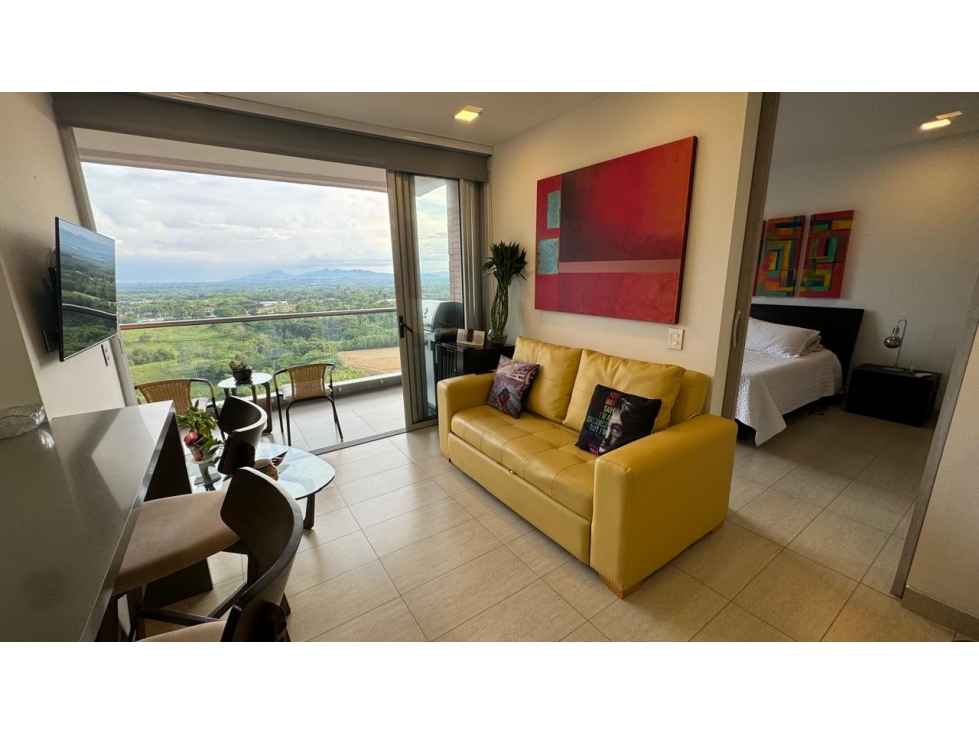 APARTAESTUDIO AMOBLADO EN VENTA Y ALQUILER PISO ALTO CERRITOS PEREIRA