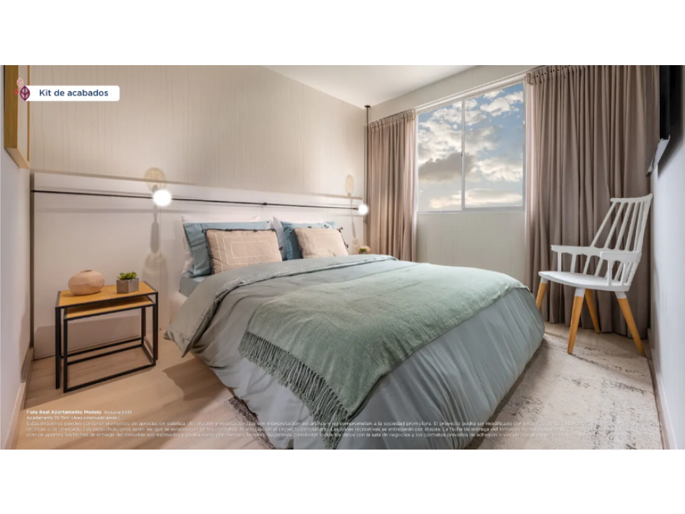 Apartamento en venta Rionegro Ojo de agua en obra gris — foto 5