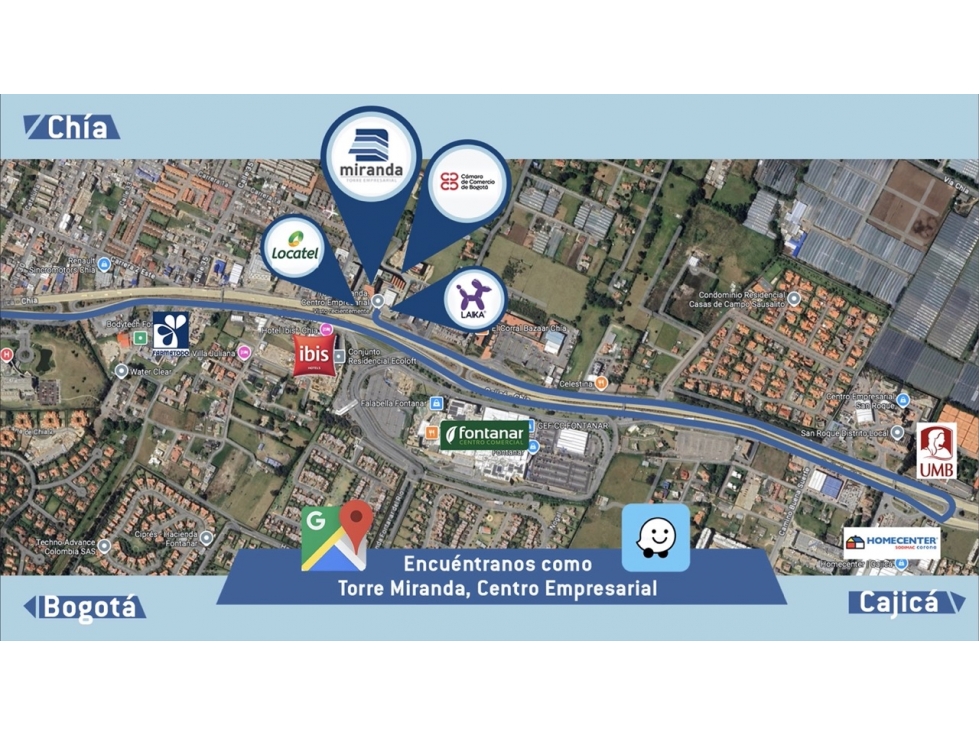 ARRIENDO LOCAL COMERCIAL TORRE EMPRESARIAL MIRANDA - CHIA - 5