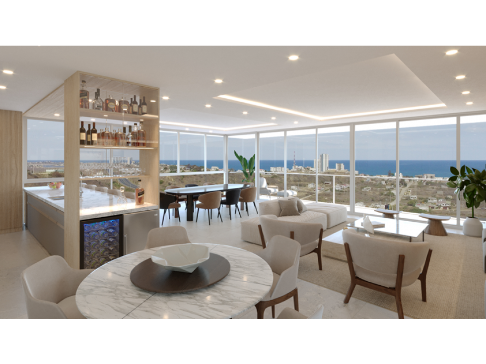 DEPARTAMENTO EN LA PLAYA DE LUJO EN VENTA PUNTA BLANCA SANTA ELENA - 2