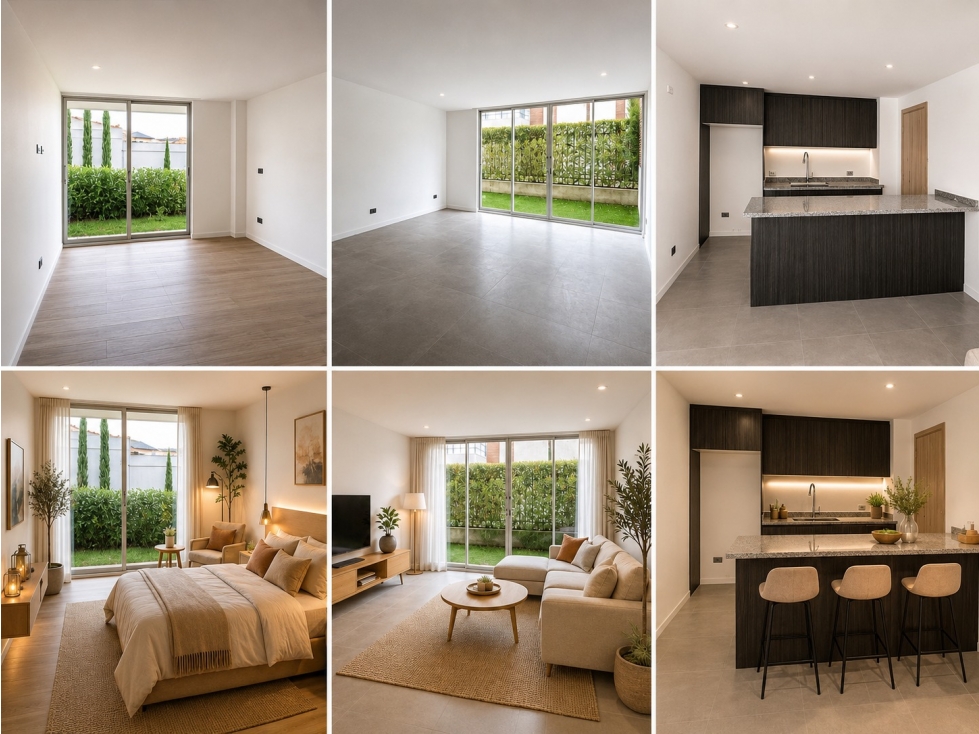 Departamento con jardin en venta en Cumbayá Sector El Nacional