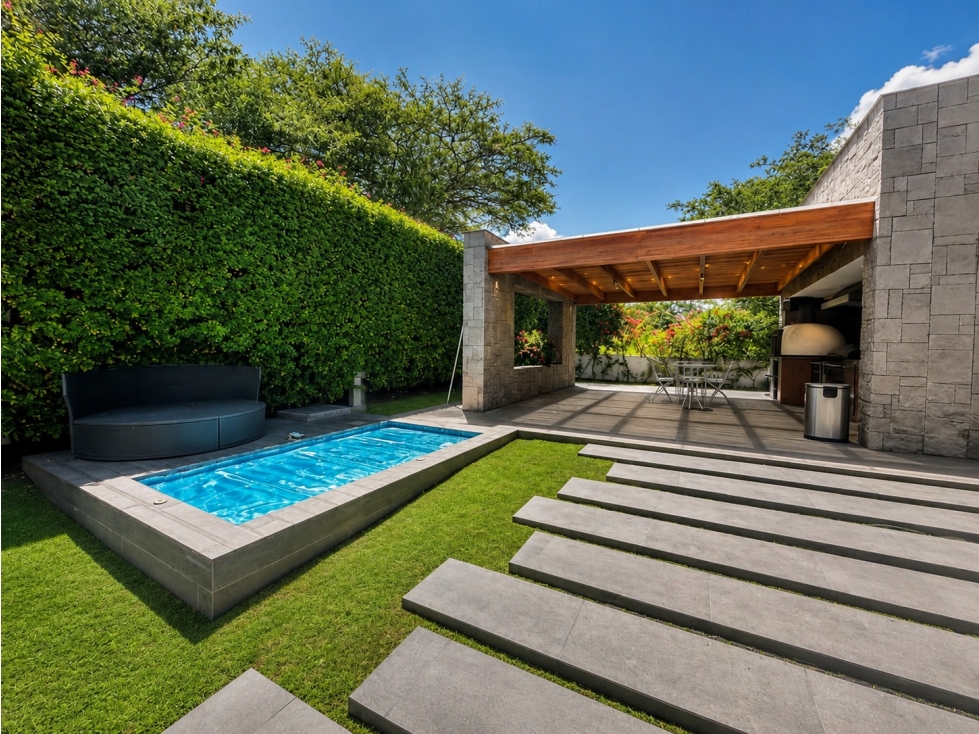 Casa de arriendo Puembo, cerca club Arrayanes, con Piscina, jardin Zen