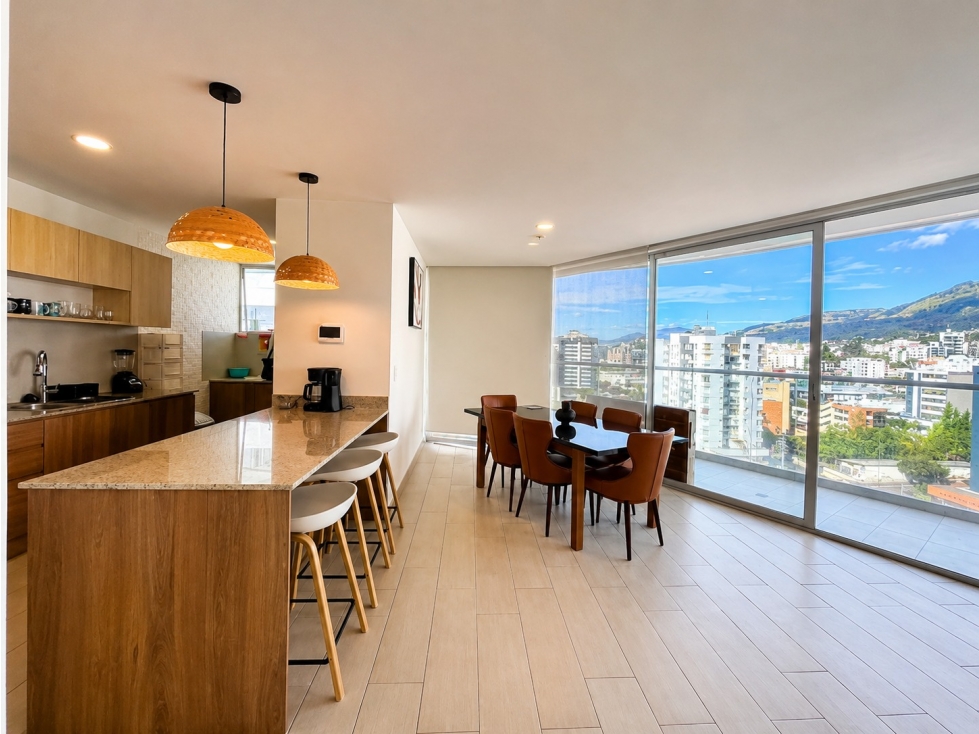 Rento Departamento amoblado cerca La Carolina Edificio One Quito — foto 6