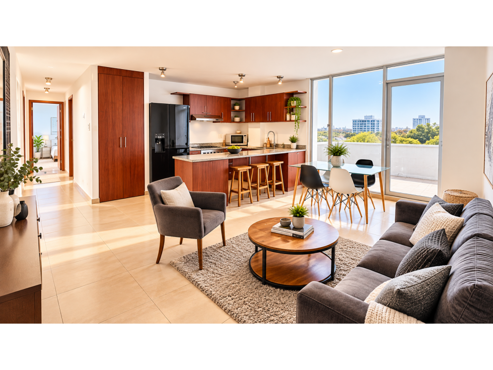 Departamento en Venta Cumbayá, 2 Dormitorios y Terraza de 138 m2