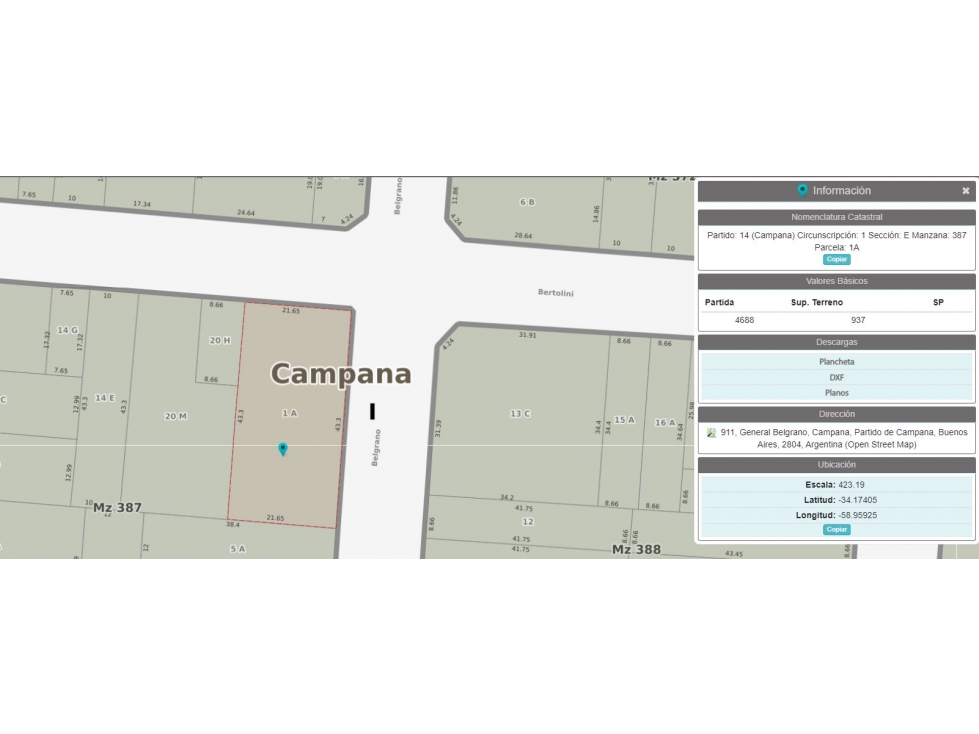 Lote residencial en Bertolini y Belgrano - 4
