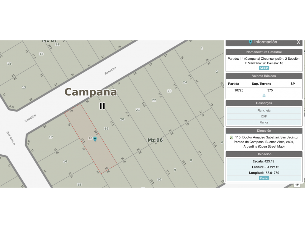Lotes en barrio San Jacinto