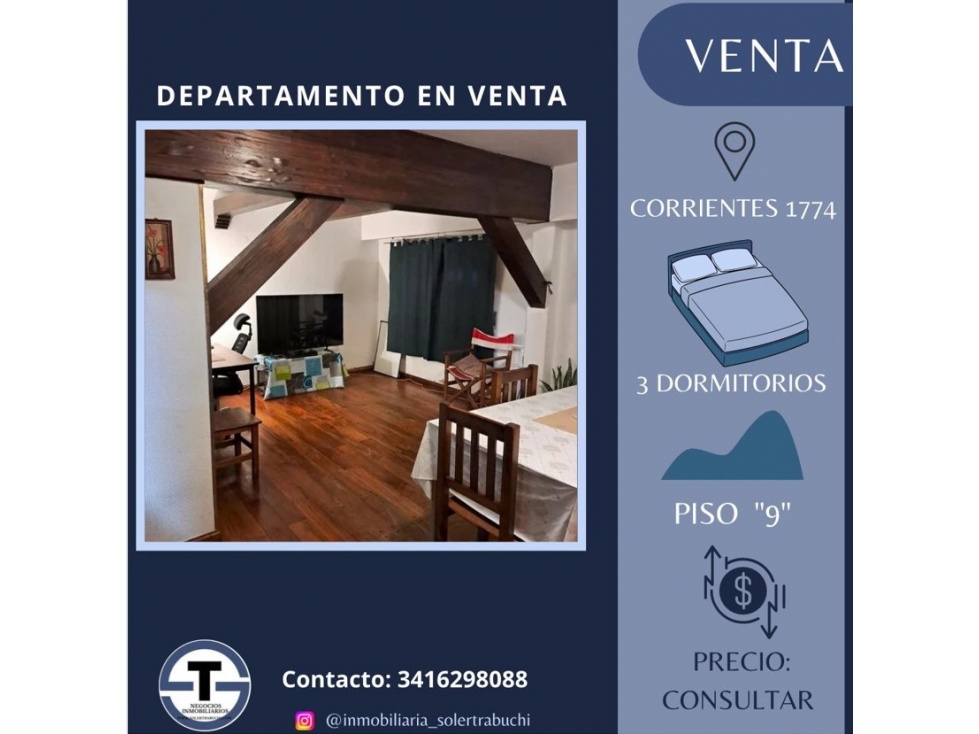 Corrientes 1774 - 3 dormitorios + cochera - 1