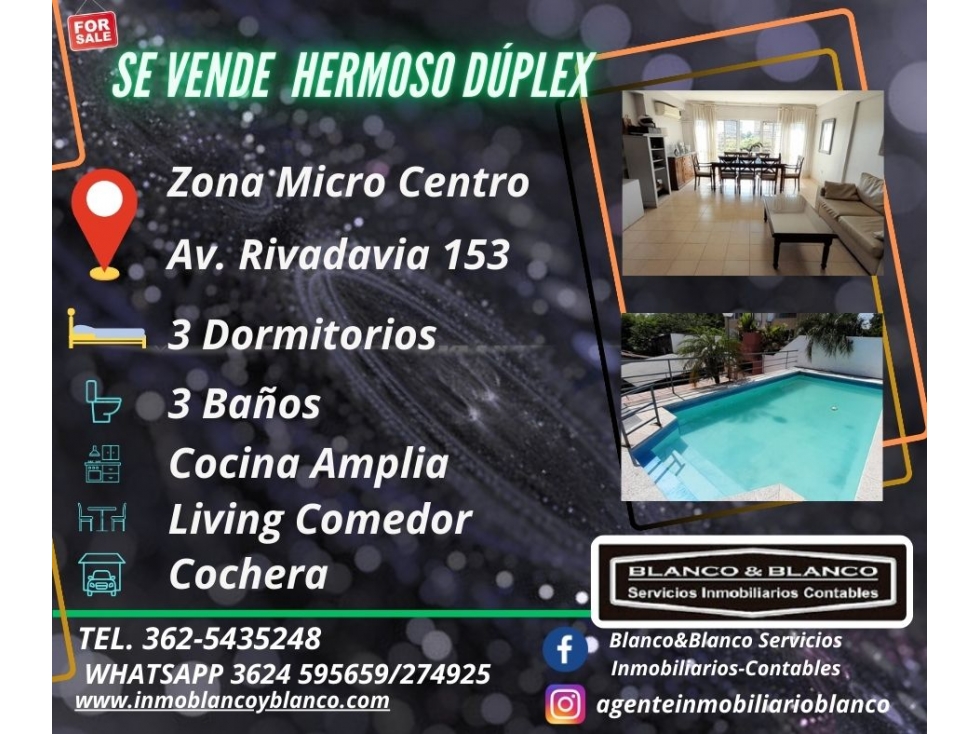 Se vende Hermoso Dúplex en Zona Centro de Rcia. - 1