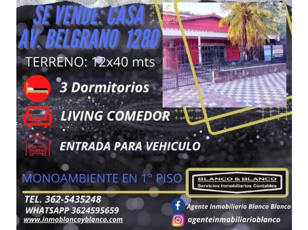 SE VENDE CASA EN AV BELGRANO 1280 - 1