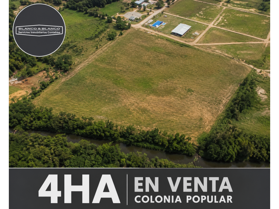 4 HECTÁREAS EN VENTA COLONIA POPULAR - 1