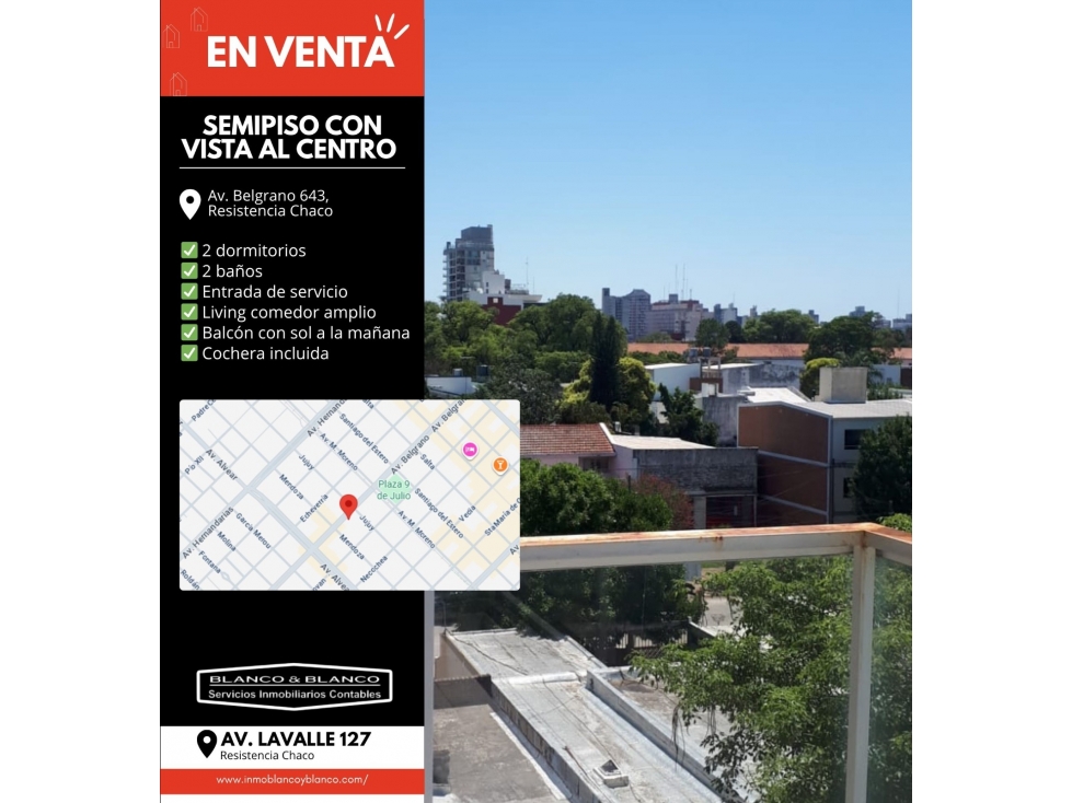 SE VENDE: BELGRANO 643. SEMIPISO 2 DORMITORIOS
