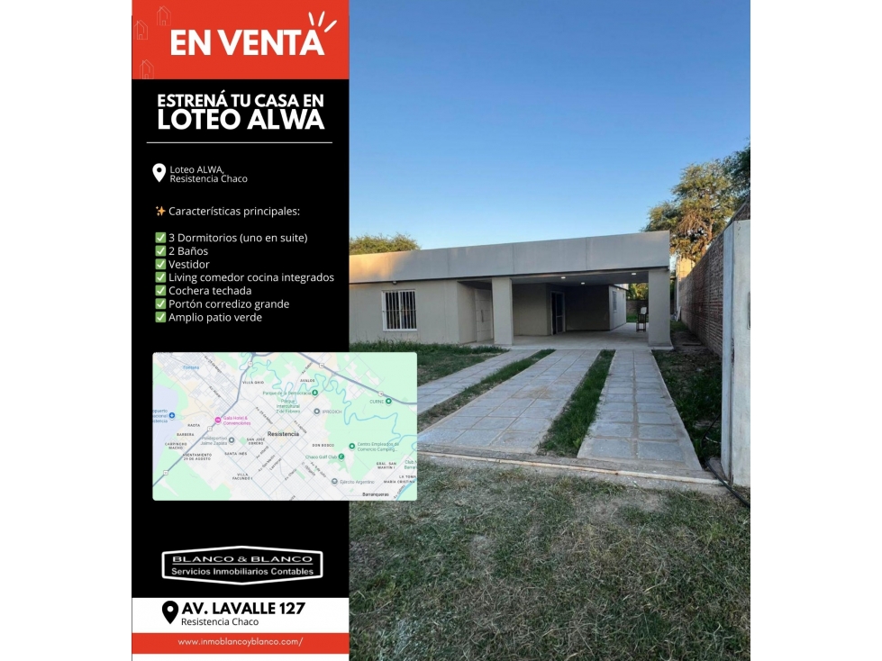 ¡EstrenÃ¡ tu Casa en Loteo ALWA!