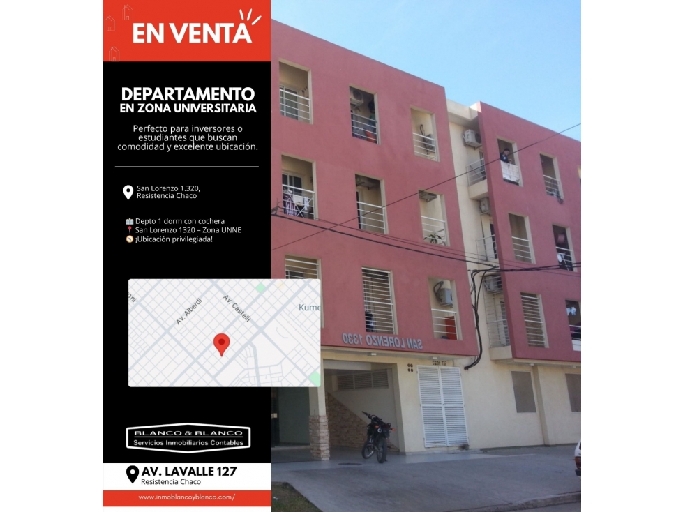 SE VENDE: SAN LORENZO 1330 DEPARTAMENTO