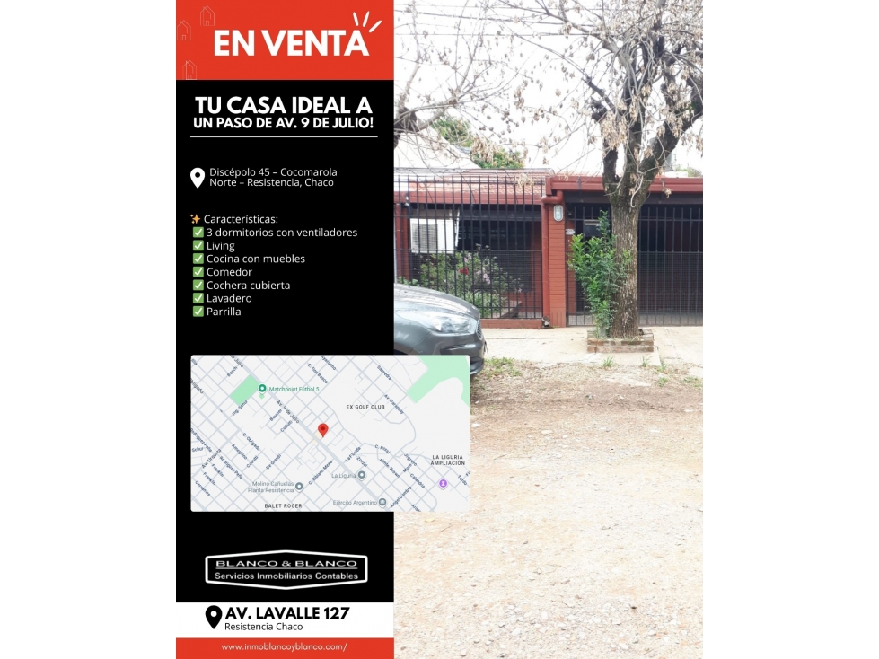 Venta Casa 2 dorm. Dirección: Discépolo 45