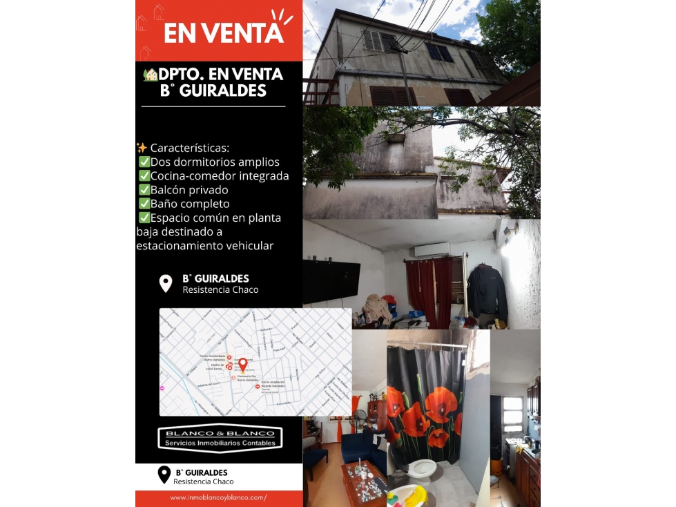 Departamento en venta Barrio Guiraldes