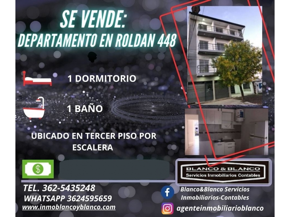 SE VENDE DPTO EN ROLDAN 488 - 6