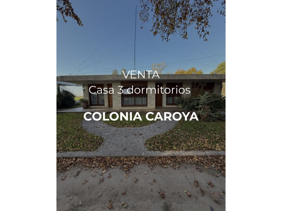 VENTA - CASA 3 DORM A REFACCIONAR - AV. SAN MARTÍN - COLONIA CAROYA - 1