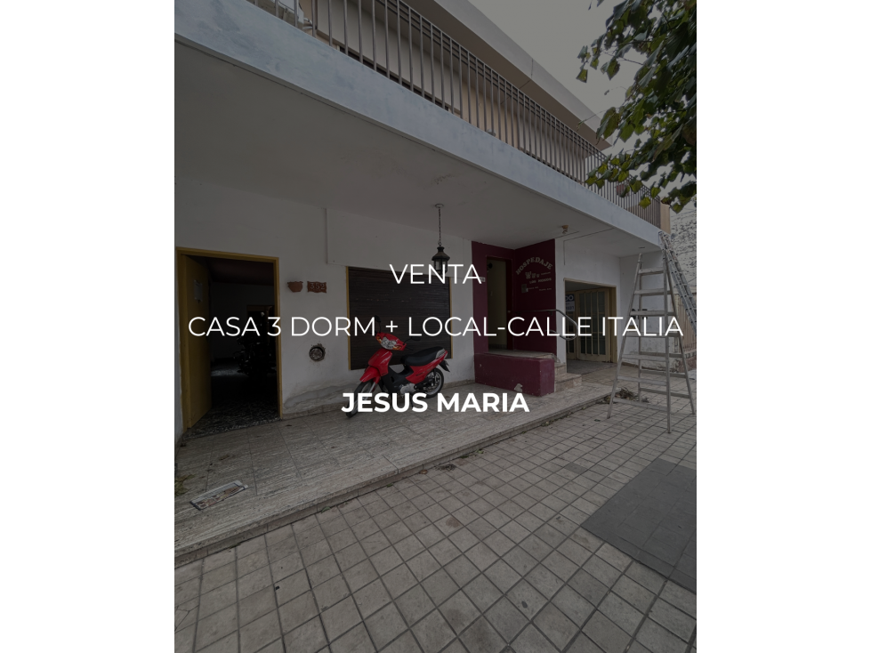 VENTA-CASA 3DORM+LOCAL+DEPTO-JESUS MARIA - 1
