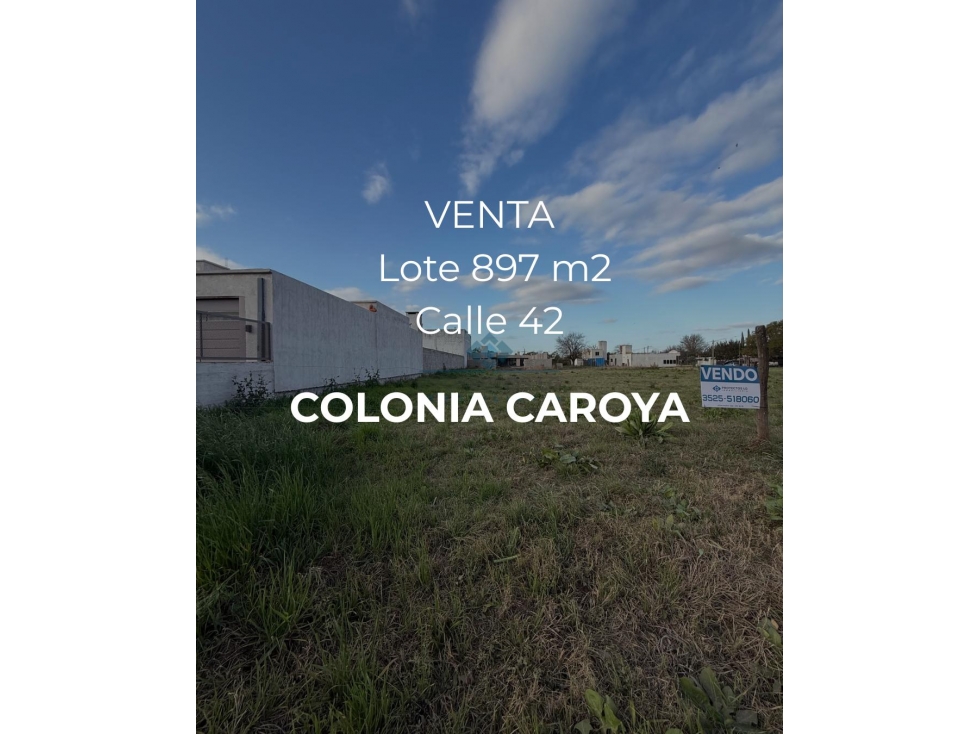VENTA-LOTE 897M2- COLONIA CAROYA - 1